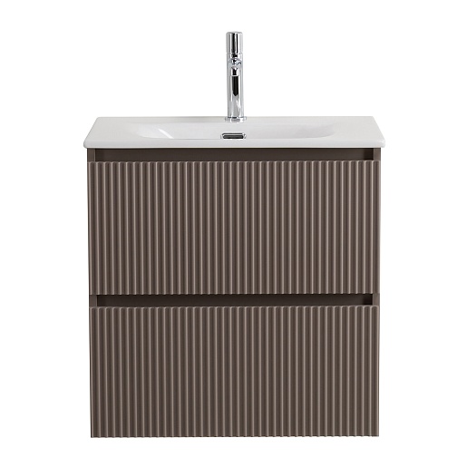 BelBagno Тумба с раковиной Uno mini 50 подвесная Бежевый матовый с раковиной BB-8099-3-50 – фотография-2